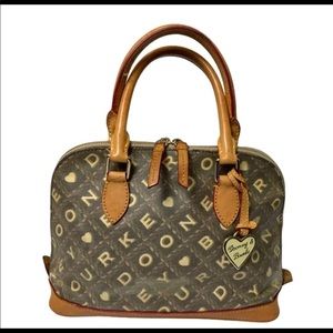 Dooney & Bourke Crossword Lara Zip Zip Satchel